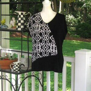 Chico's Travelers v neck pullover top shirt 1 blouse Medium luxury packable